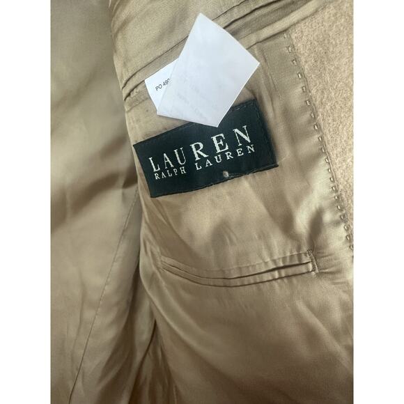 Lauren Ralph Lauren Camel Hair Sport Coat Blazer Jacket Tan Men's 40R 40 Regular - Picture 9 of 15